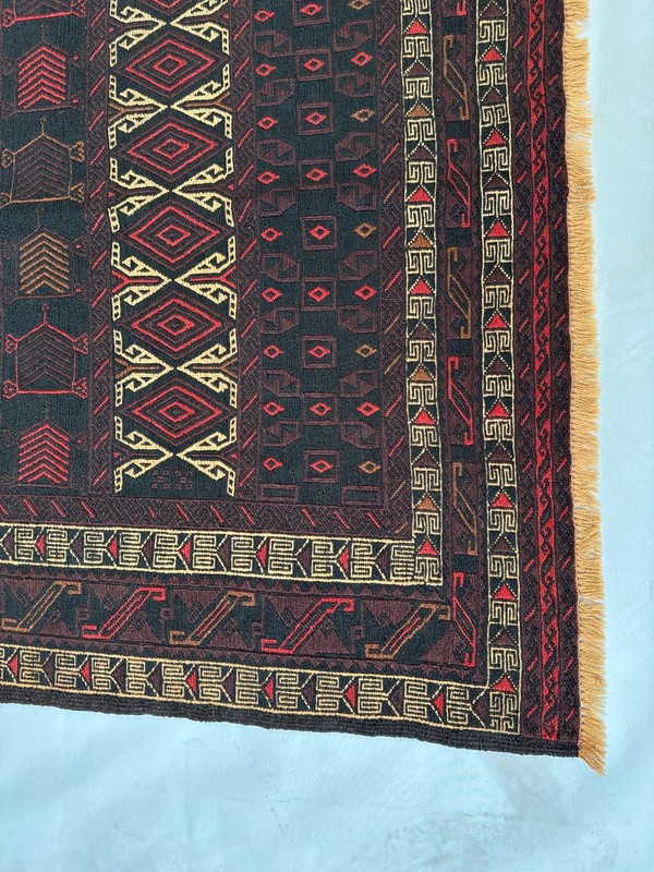 4'5 X 6'2 Ft Vintage Gorgeous Afghan Full Soumak Adreskan Tribal Herat Klim gallery