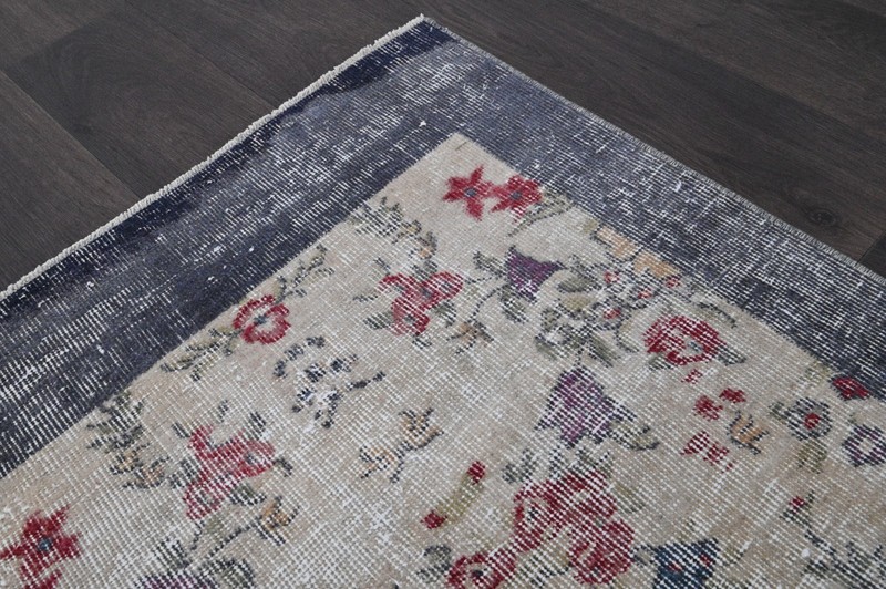 Oushak Turkish Vintage Rug 6x10 Kilim Rug Anatolian Handmade Boho Decor BEIGE gallery