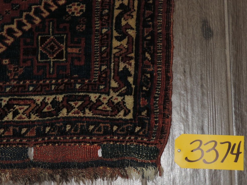 26" x 28" Antique MiddleEastern Wool Bagface gallery
