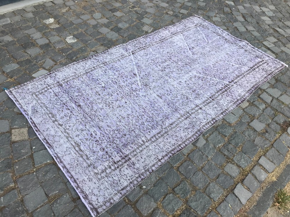 Home Decor Rug, Turkish Vintage Rug, Boho Decor Rug, Oushak Rug, 3,9 x 7,2 ft