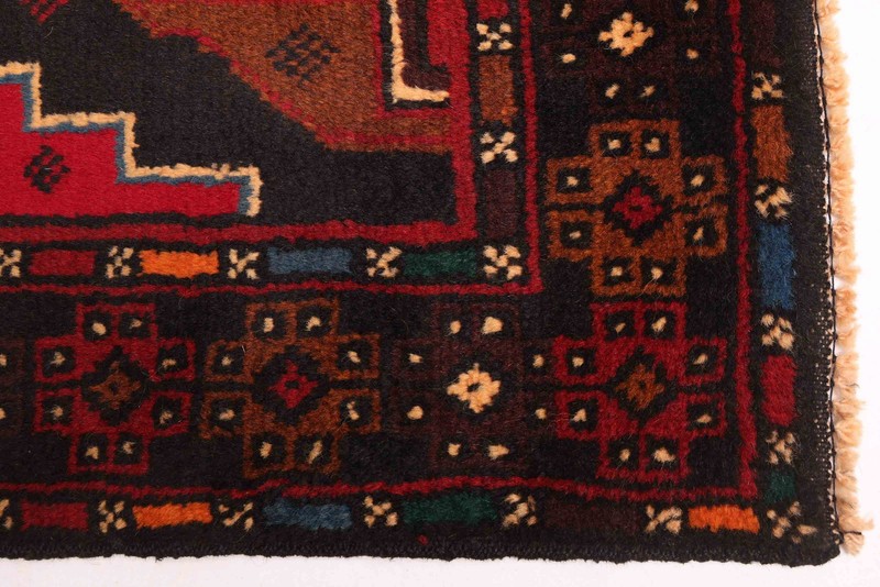 Vintage 3'7" x 6'7" Traditional Hand Knotted Vegetable Dye Wool Area Rug gallery