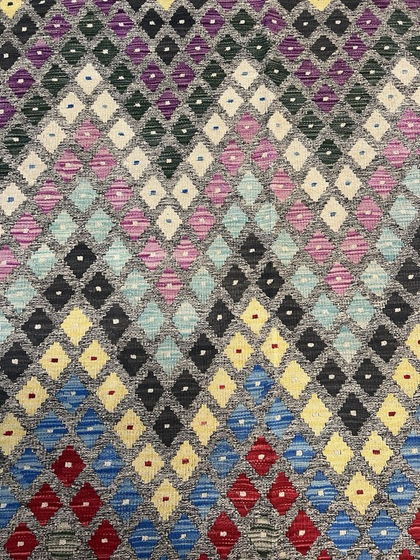 Vintage Kilim Traditional Hand Made Oriental Wool Kilim 7ft10inx5ft 225cmx174cm gallery