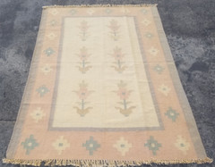 Vintage Traditional Handmade Beautiful Turkish Kilim Floor Rug Carpet 179×132 cm