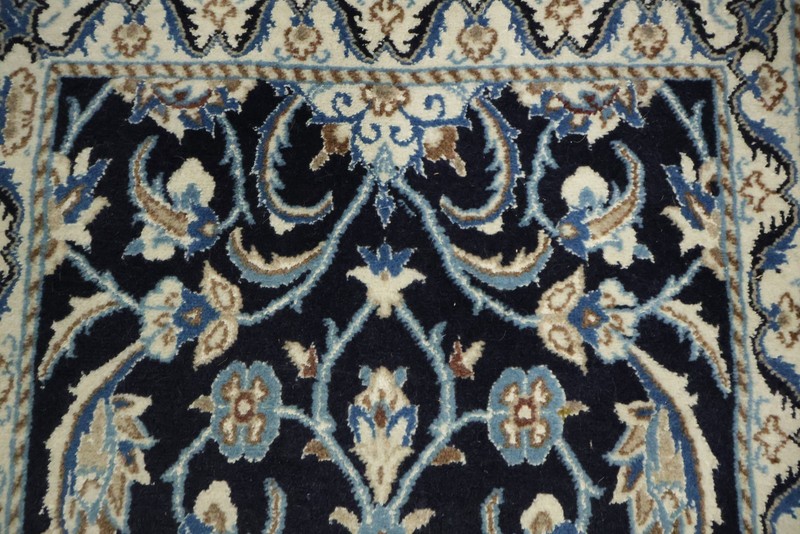 Navy Blue 6 ft Narrow Runner Rug Perfect for Hallways 2x6 Handmade Wool Carpet gallery