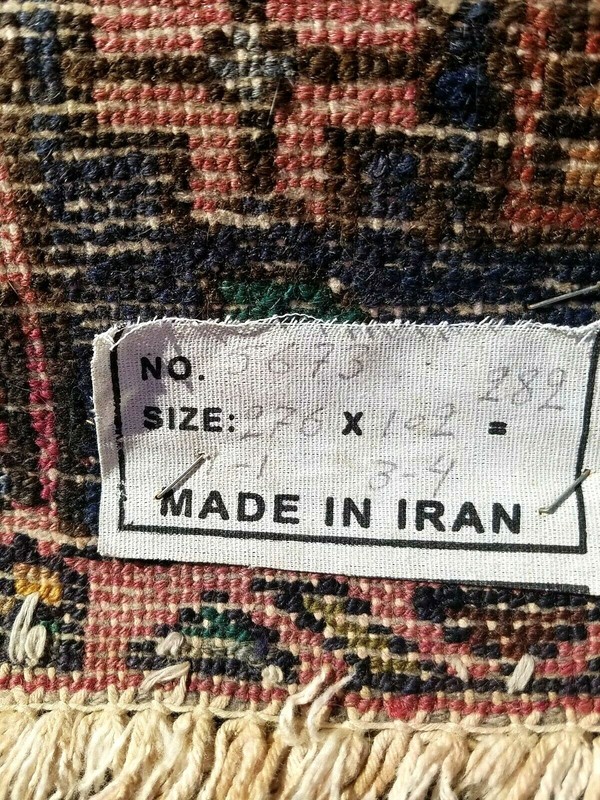 Rare Vintage Middle Eastern RUG Hand Knotted Rare 3.25' x 9' - Gorgeous gallery