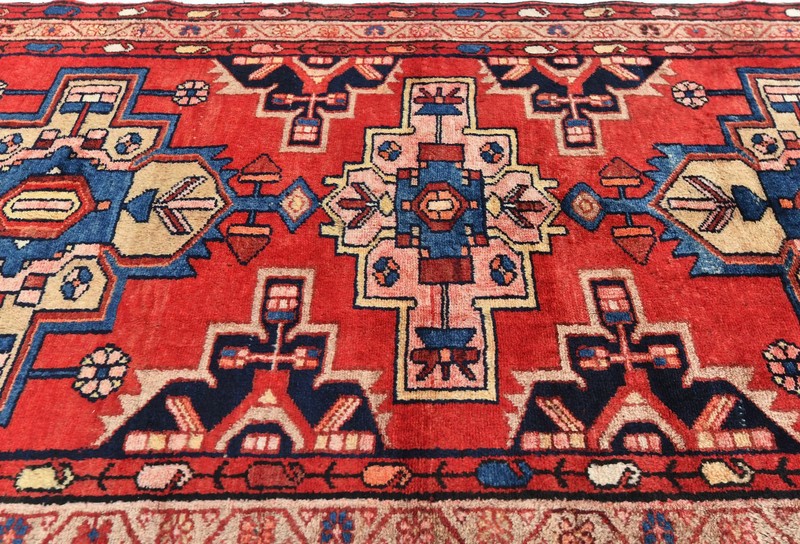 4x10 ft Tribal Geometric Oriental Rug Red Farmhouse Decor Kitchen Hallway Carpet gallery