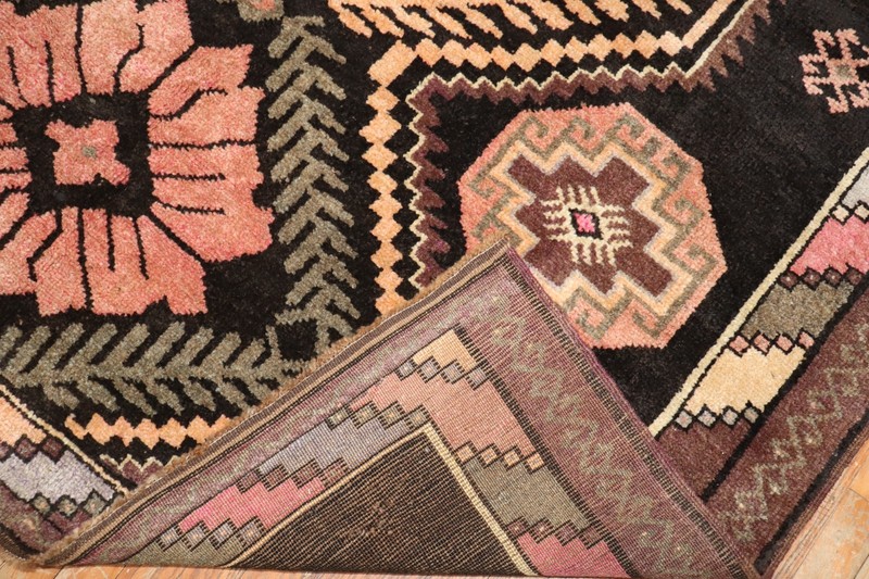 Vintage Wool Kurdish Kars Gallery Dated 1972 Rug Size 6'3''x17' gallery