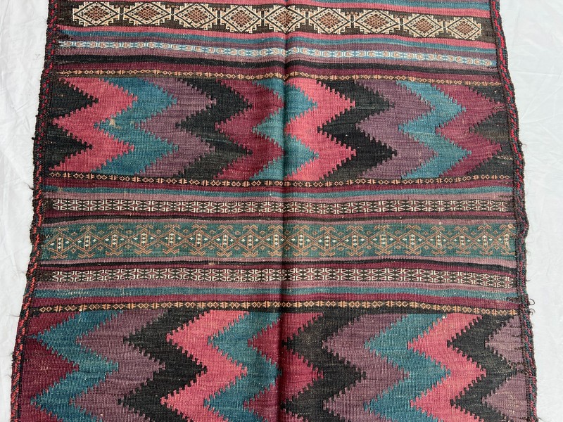 COLLECTORS ITEM 10 X 3.3 ft Antique Maldari Belouch Nomad Full Embroidery Sistan gallery