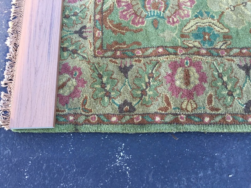 8' X 5' 100% WOOL RUG ANTIQUE HELLENIC RUG IMPORTS HAND TUFFTED IN INDIA gallery