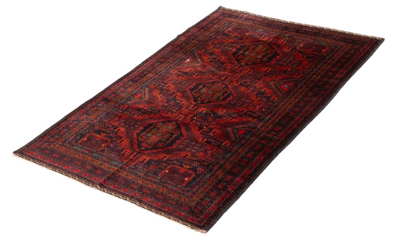 Vintage Hand-Knotted Area Rug 3'11" x 6'3" Traditional Wool Carpet gallery