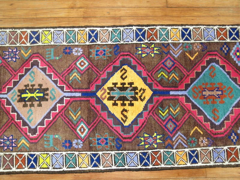 Vintage Turkish Oushak Ushak Anatolian Rug Runner Size 2'9''x15'3'' gallery