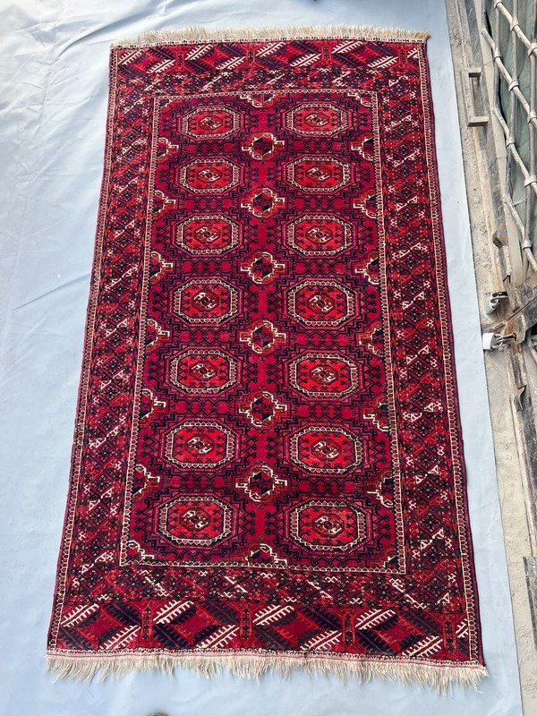 COLLECTORS' PIECE Antique Above 100 Years Old Sarouq Tekke Turkman Carpet gallery