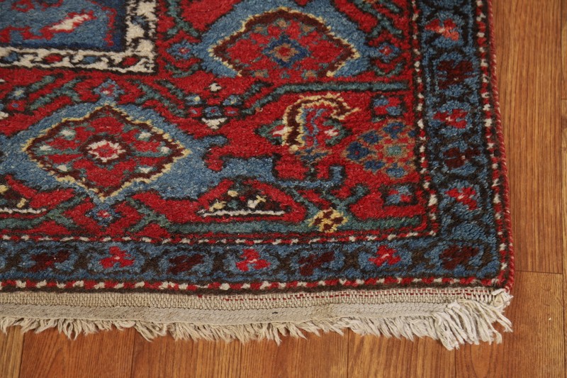 Antique Vegetable Dye Heriiz Bakhshayesh Hand-knotted Hallway Runner Rug 3x16 gallery