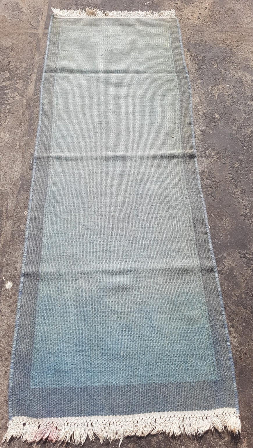 Vintage Traditional Handmade Beautiful Moroccan Kilim Floor Rug Carpet 190x68 cm gallery