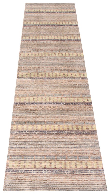 2'6" x 12'2" Vintage Hand-knotted Runner Rug Traditional Oriental Wool Carpet gallery