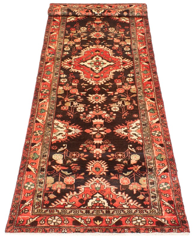 3'2" x 9'10" Vintage Hand-knotted Runner Rug Traditional Oriental Wool Carpet gallery