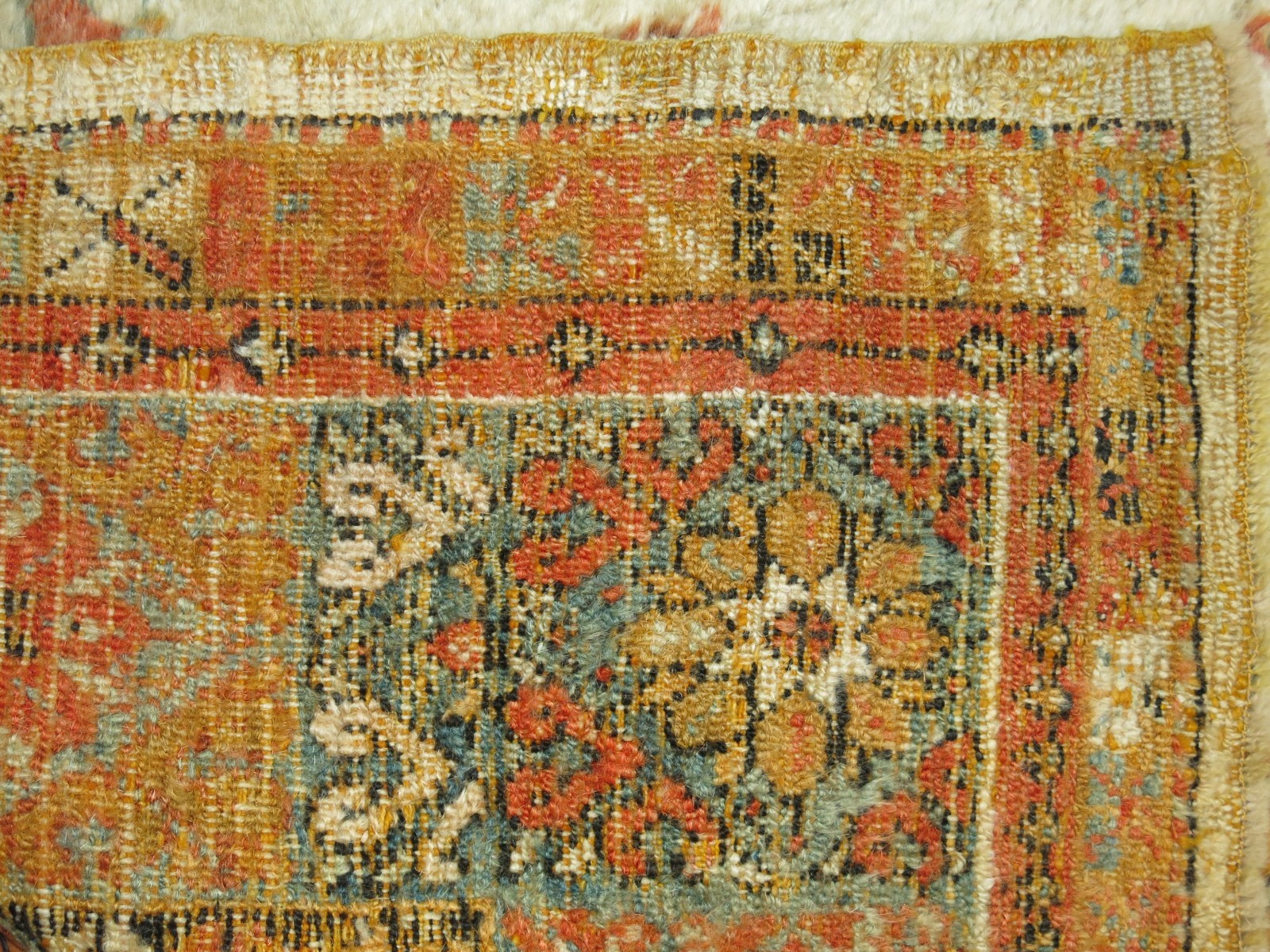 Antique Authentic Angora Turkish Oushak Ushak Rug Size 4'3''x7'2'' gallery