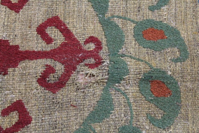 Handmade Embroidery Wool Rug, woven, flat woven Suzani Kazakh Tajik, and Uzbek gallery
