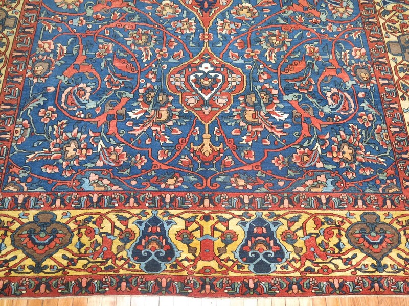 Antique Sky Blue Bakhtiar Rug 10'x17' gallery