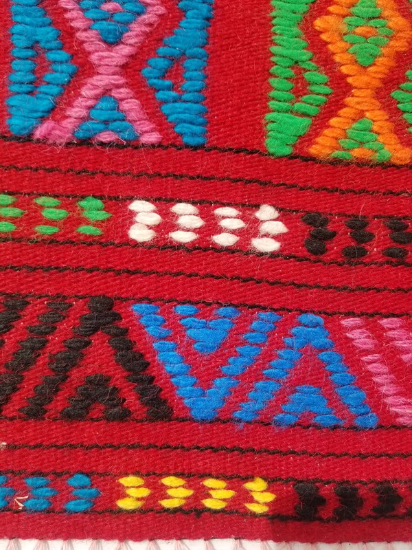 Vintage Traditional Handmade Turkish Anatolian Wool Multi Kilim Rug 5.3x2.0ft gallery