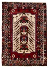 Vintage 3’6″ x 4’11” Traditional Hand Knotted Vegetable Dye Wool Area Rug