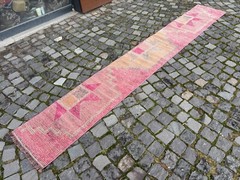 Runner rugs, Runner rug, Handmade, Turkish rug, Vintage, Wool rug | 1,4 x 10,2ft