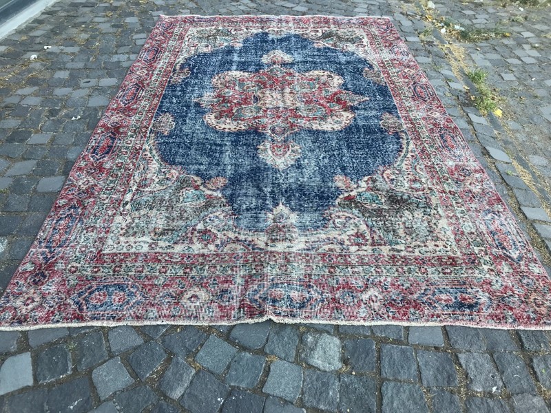 Turkish Vintage Rug, Handmade Wool Rug, Bohemian Large Rug, 5,8 x 9,1 ft gallery