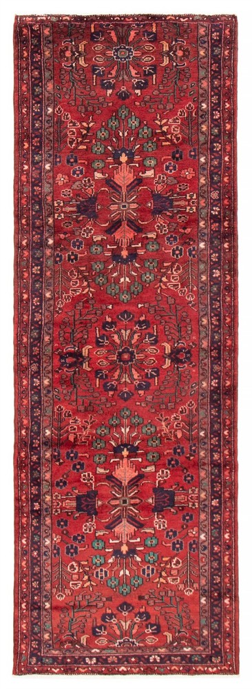 3'3" x 9'10" Vintage Hand-knotted Runner Rug Traditional Oriental Wool Carpet