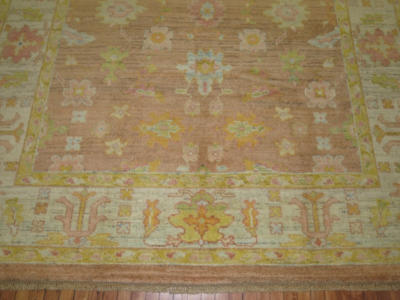 Modern Turkish Oushak Ushak Rug Size 8'4''x11'2'' gallery