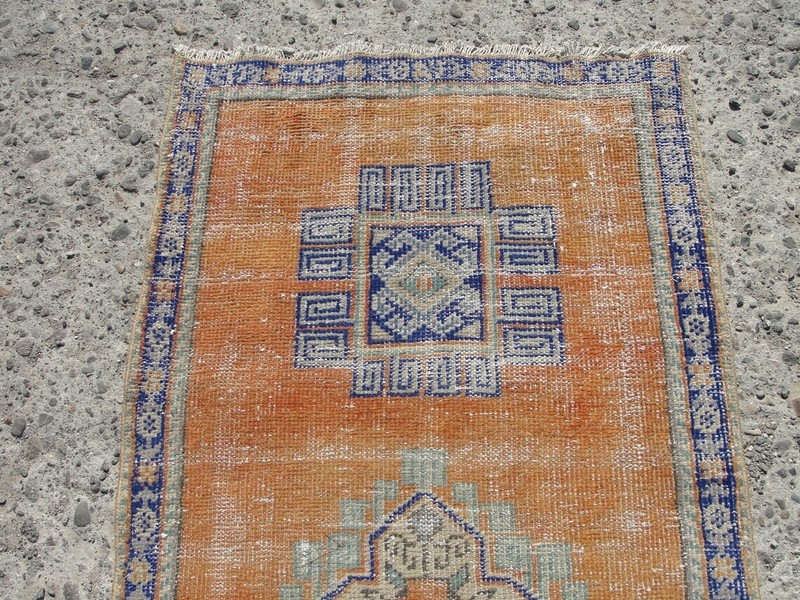 2x10 turkish runner rug, oushak runner rug, 2.9 x 10.5 ft. turkish floor rug, gallery