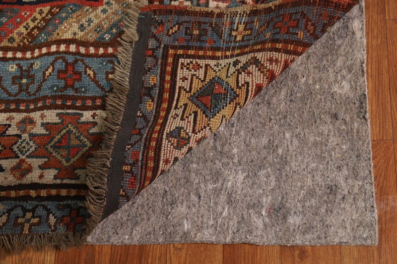 Pre-1900 Antique Vegetable Dye Russian Kazak Oriental Handmade Runner Rug 5x13 gallery