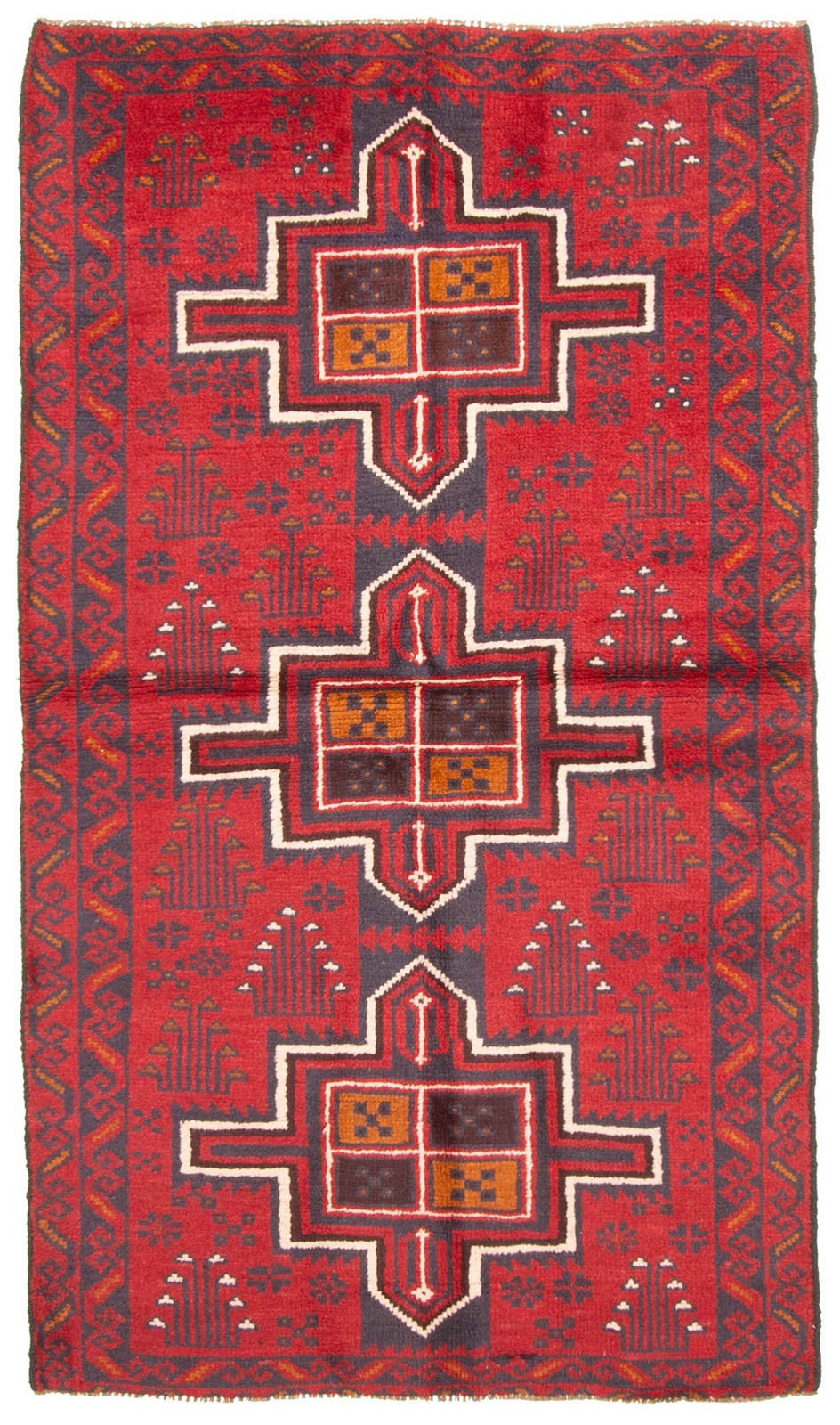 Traditional Vintage Hand-Knotted Area Rug 3'7" x 5'7" Oriental Wool Carpet gallery
