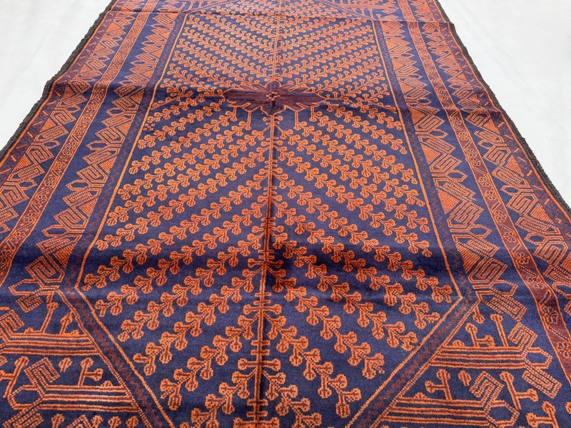 4x7 Ft Afghan Hand Knotted Vintage Area Rug Baluchi Oriental Turkmen Wool Carpet gallery