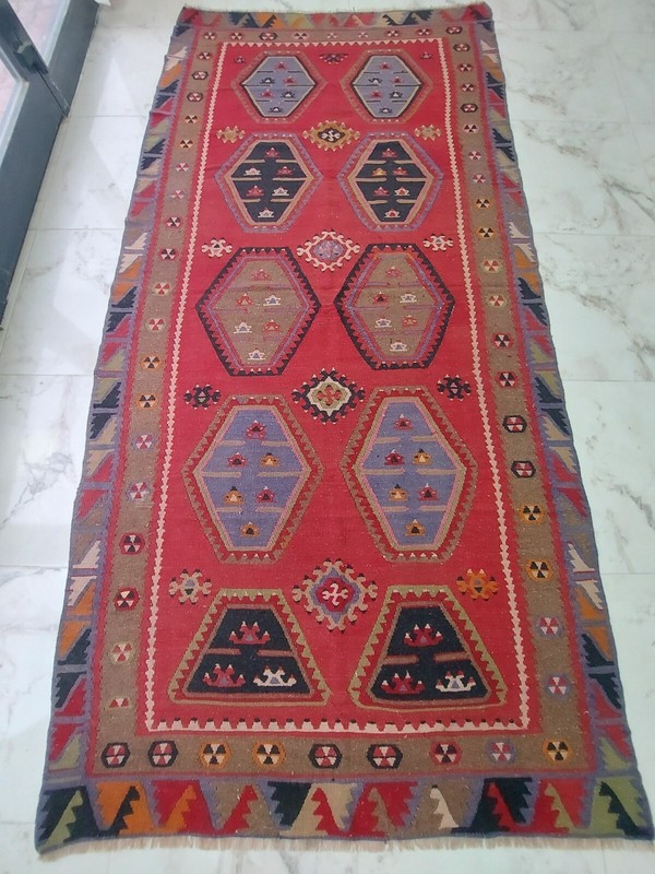Vintage Turkish Oushak Rug 6x11 Handmade Wool Aanatolian Carpet Boho Area Rug os gallery