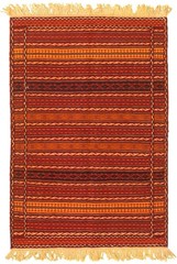 Vintage Hand Woven Area Rug 3’3″ x 4’10” Traditional Wool Oriental Carpet