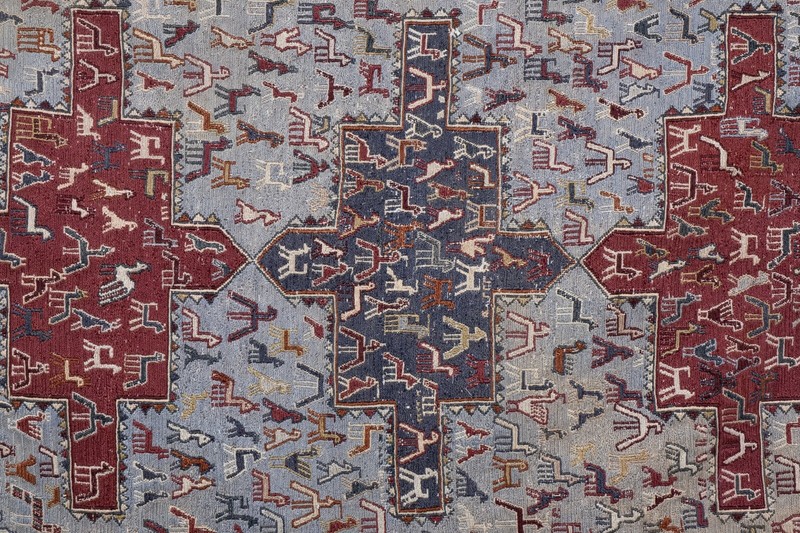 Handwoven Tribal Embroidery Tapestry Kilim, Small Size Carpet gallery