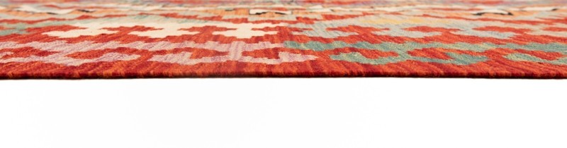 Kelim Afghan 238x167 cm Handwoven Oriental Carpet Rug Wool Red Kilim gallery
