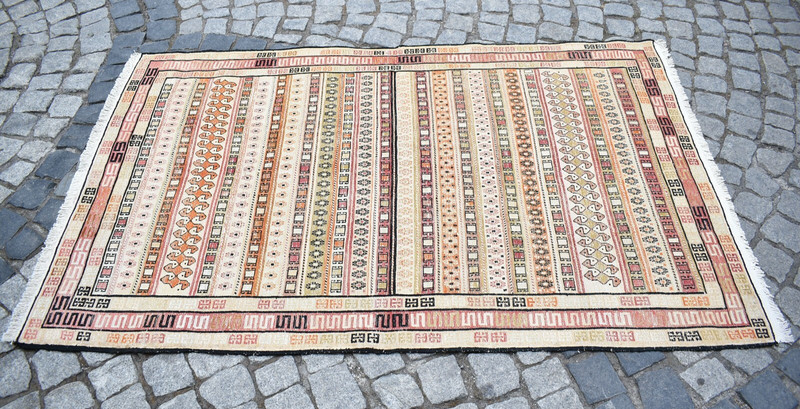 Rahrah Silk Kilim 4 x 6 ft Caucasian Silk Soumac Rug Fine Quality Area Silk Rug gallery