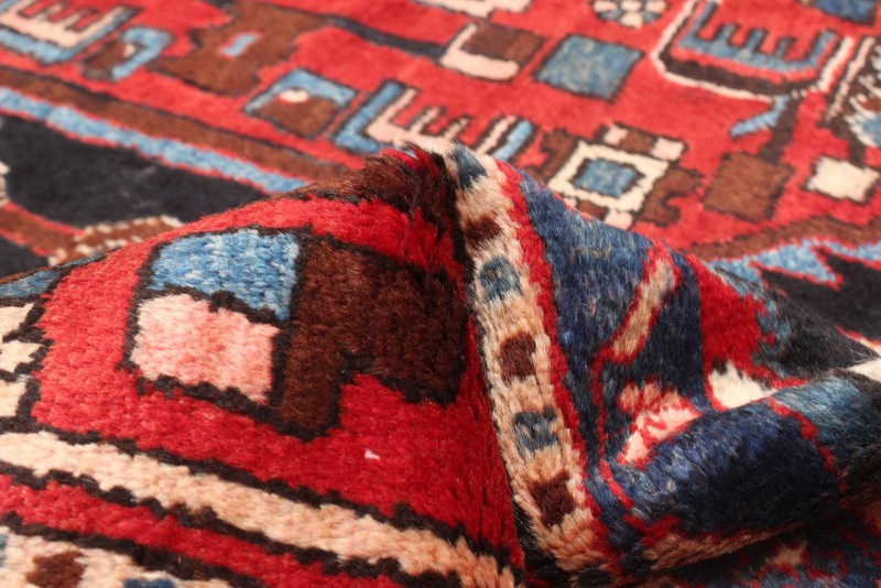 Vintage Hand-Knotted Area Rug 4'11" x 9'10" Traditional Oriental Wool Carpet gallery