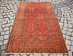 Fabulous Antique Rare Tribal Ensi Rug 45” x 68” Collector Item Tribal Ensi Rug