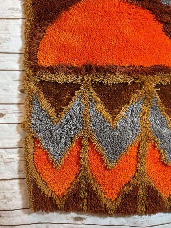 RYA Shag Rug Wall Art Vintage 60s 70s MID-CENTURY MODERN MCM Sweden gallery
