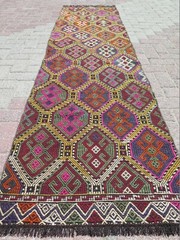 Carpet Runner, Vintage Kilim Runner, Hallway, Corridor, Stairs Long Rug 29″x110″