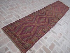 Handmade Afghan Wool Moshvani Hallway Runner 3×12 Ft Vintage Persian Tribal Rug