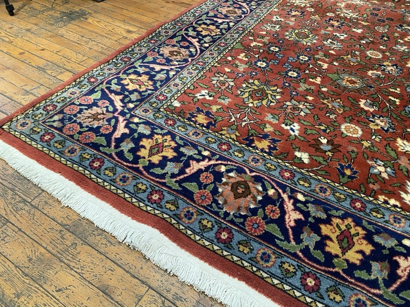 Unique Floral Vintage 1940-1950's Hereke Rug 7’x11’ Wool Turkish Carpet gallery