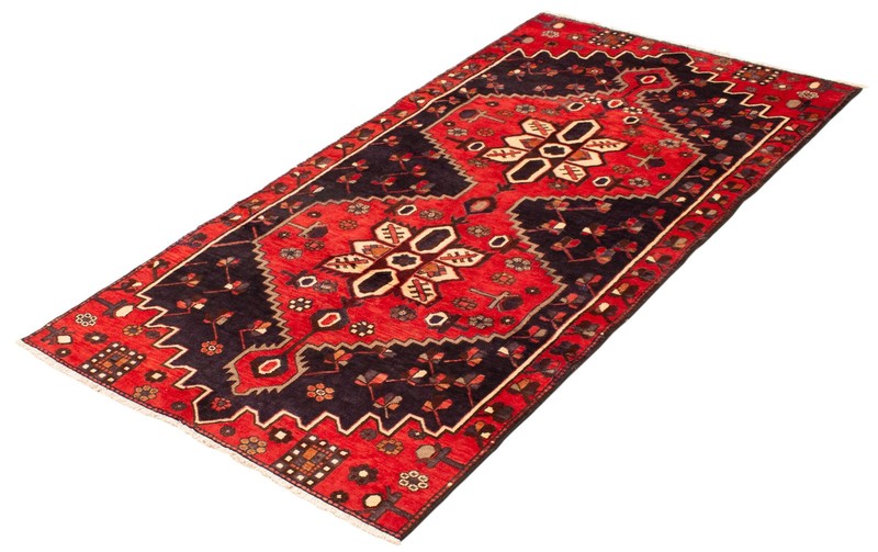 Traditional Vintage Hand-Knotted Area Rug 4'9" x 9'1" Oriental Wool Carpet gallery