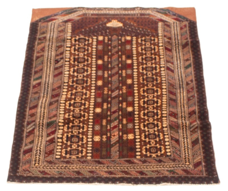 Vintage 2'10" x 4'7" Traditional Hand Knotted Vegetable Dye Wool Area Rug gallery