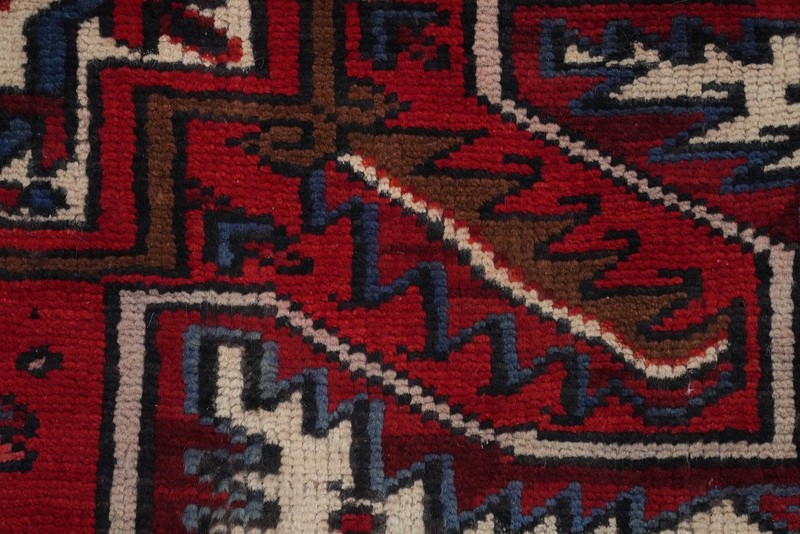 Red Traditional Wool Vegetable Dye Area Rug 8x12 ft Hand-knotted for Living Room gallery