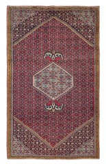 Vintage Oriental Hand-Knotted Carpet 4’11” x 8’2″ Traditional Wool Area Rug