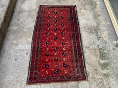 2’10” x 5’3” Vintage Carpet Natural Village Rug Old Handmade Rug.SKU:P1623