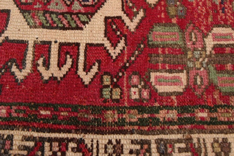 Vintage Hand-knotted Runner Rug 3'8" x 9'2" Traditional Oriental Wool Carpet gallery